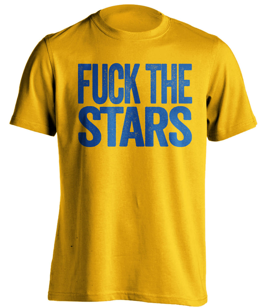 FUCK THE STARS St Louis Blues gold Shirt