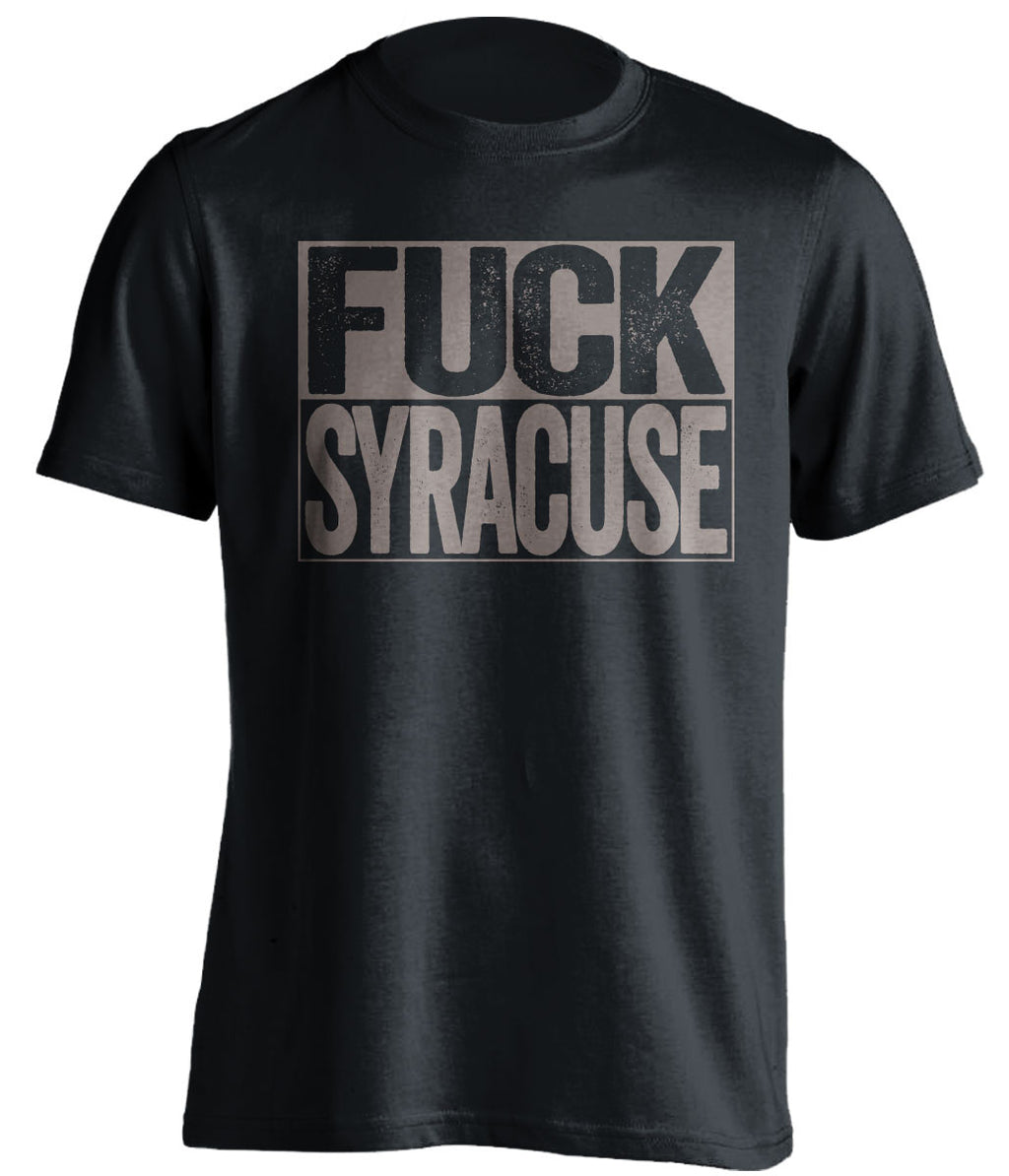 fuck syracuse georgetown hoyas black shirt