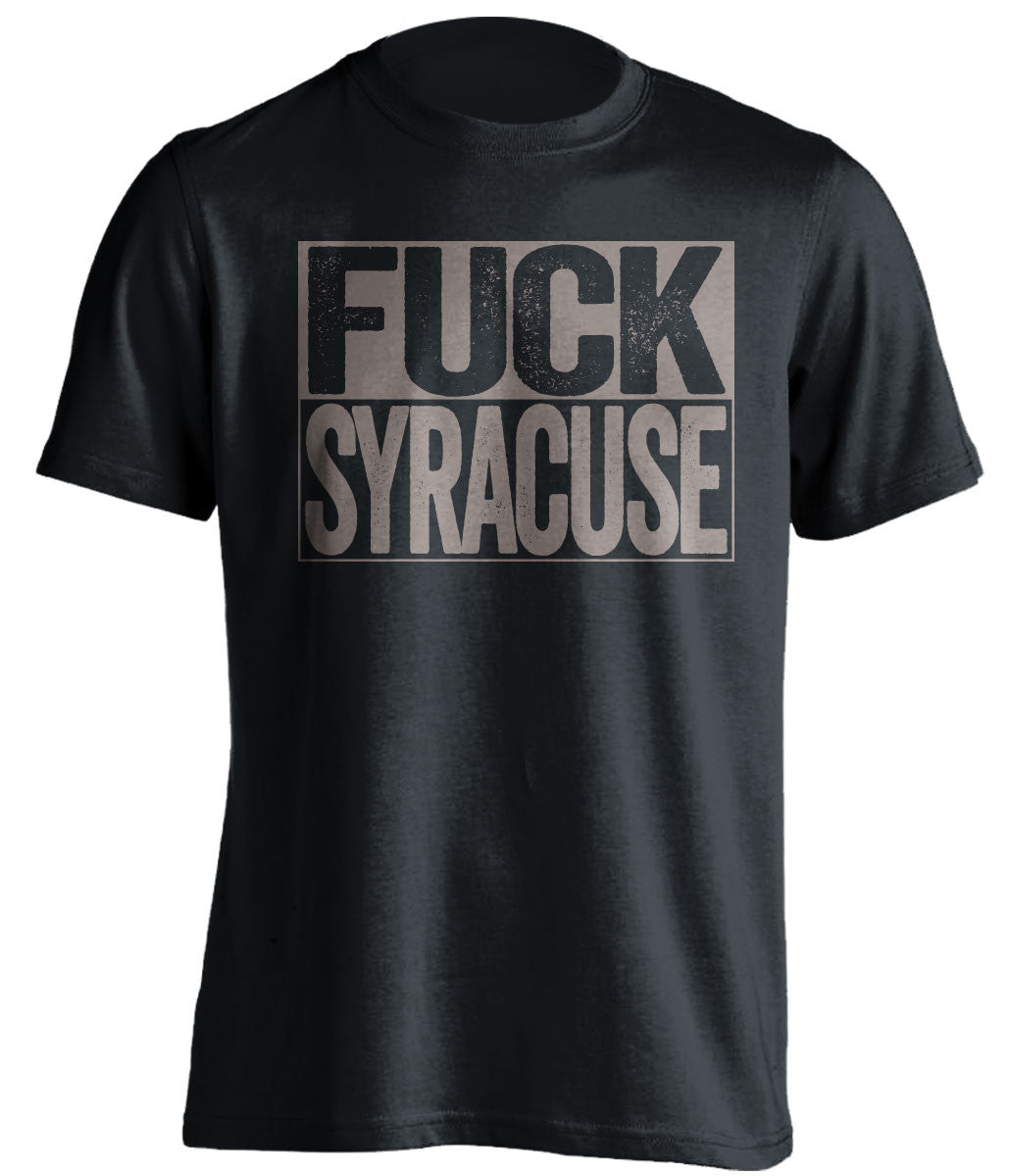 fuck syracuse georgetown hoyas black shirt