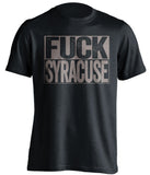 fuck syracuse georgetown hoyas black shirt