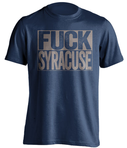 fuck syracuse georgetown hoyas blue shirt
