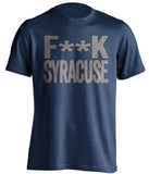 f**k syracuse georgetown hoyas blue tshirt