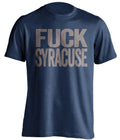 fuck syracuse georgetown hoyas blue tshirt