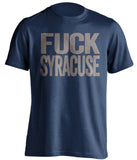 fuck syracuse georgetown hoyas blue tshirt