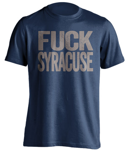 fuck syracuse georgetown hoyas blue tshirt