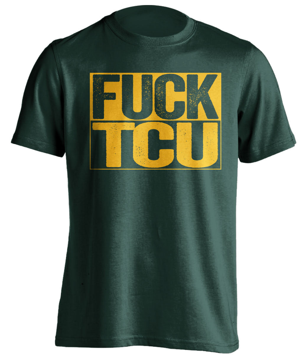 fuck tcu baylor bears green shirt