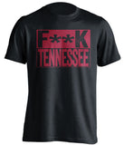 f**k tennessee alabama crimson tide black shirt