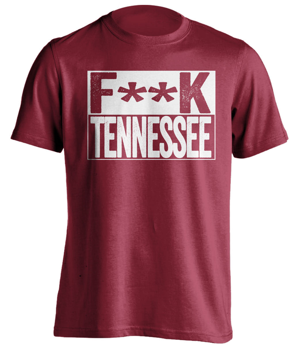 f**k tennessee alabama crimson tide red shirt