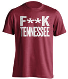 f**k tennessee alabama crimson tide red tshirt