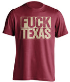 fuck texas oklahoma sooners red shirt