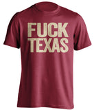 fuck texas oklahoma sooners red tshirt