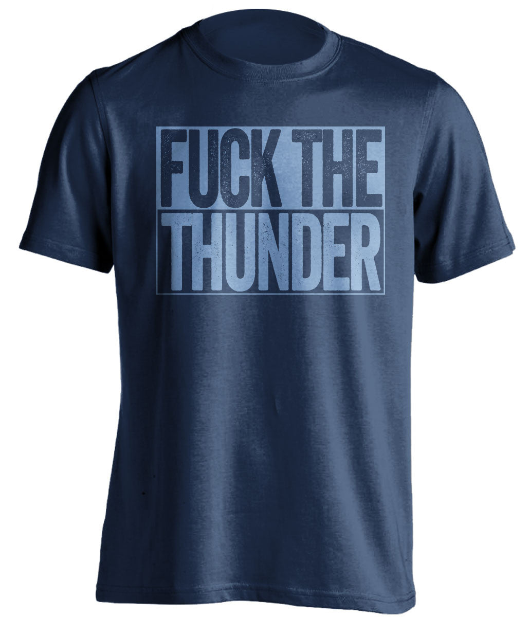 fuck the thunder memphis grizzlies navy shirt