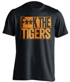 f**k the tigers tennessee volunteers black shirt