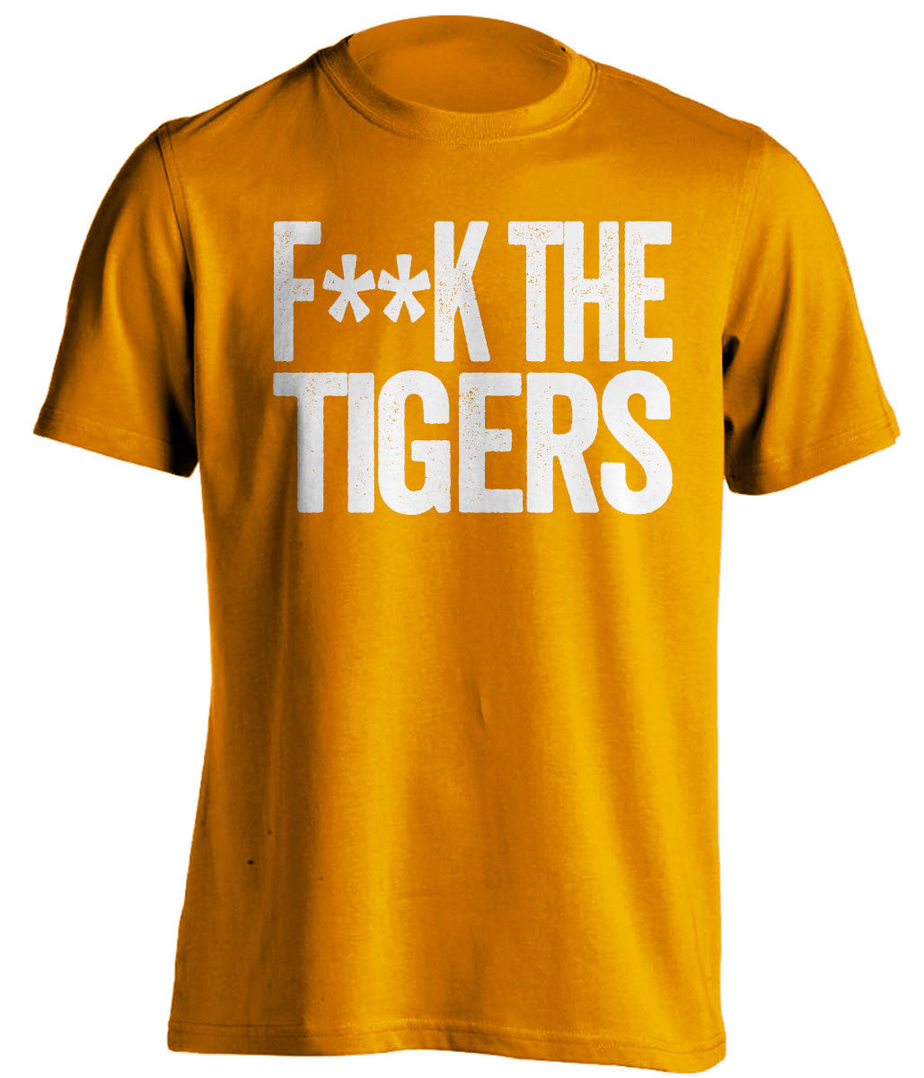 f**k the tigers tennessee volunteers orange tshirt