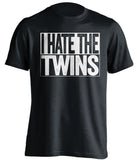 i hate the twins chicago white sox black shirt