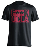 f**k ucla usc trojans black shirt