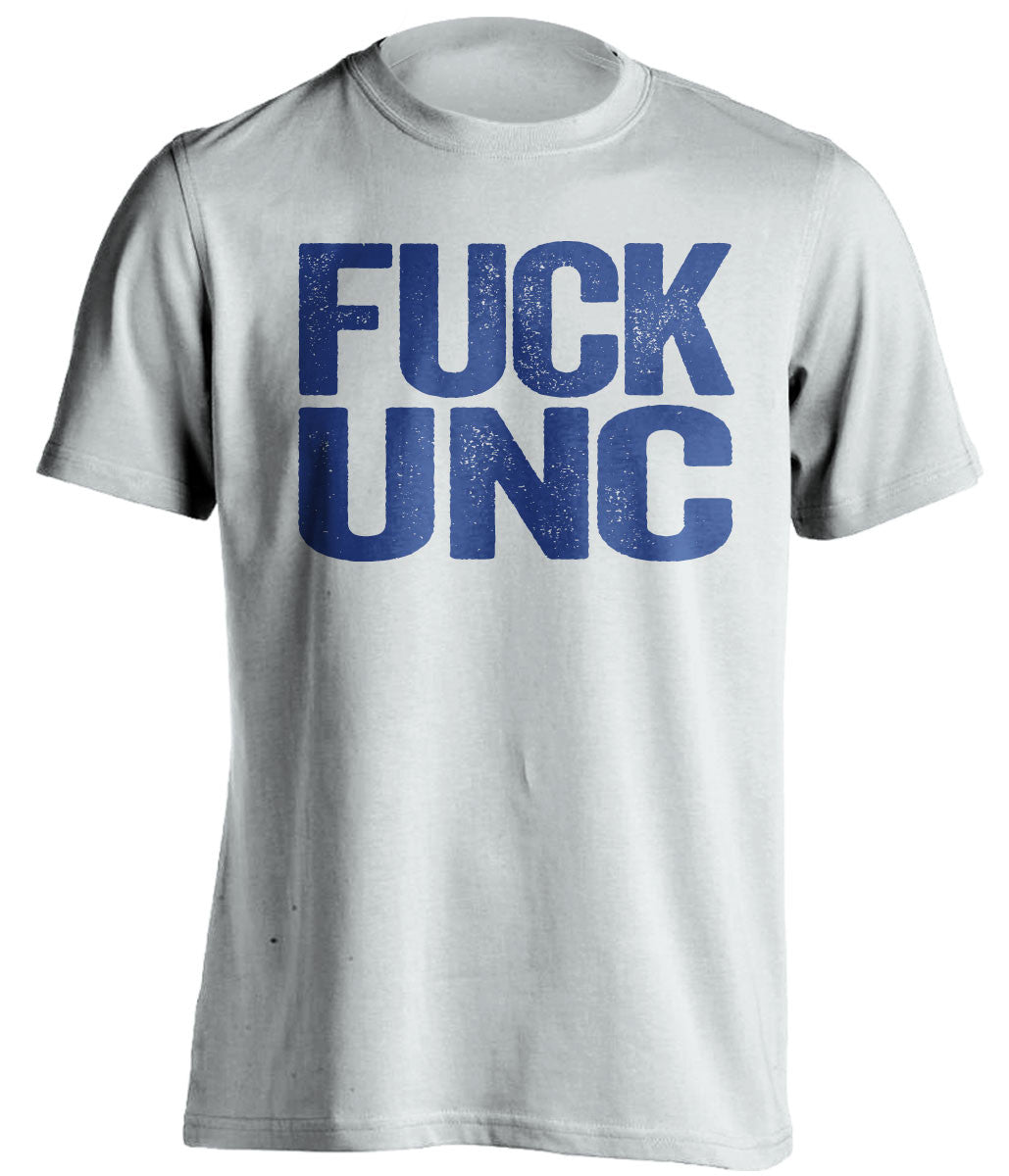fuck unc duke blue devils white tshirt