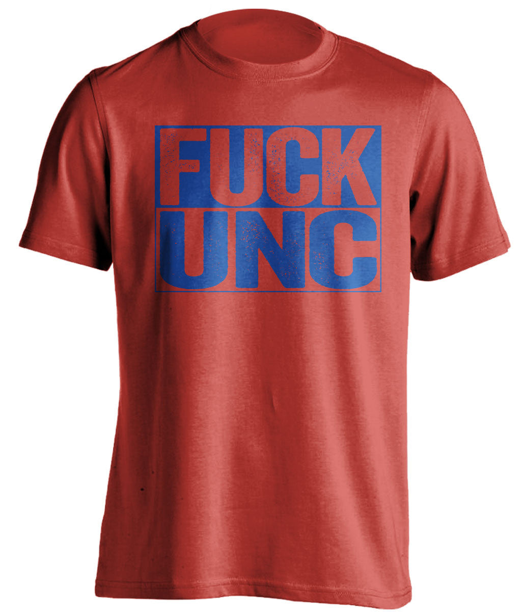 fuck unc kansas jayhawks red shirt