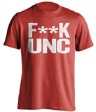 f**k unc nc state wolfpack red tshirt