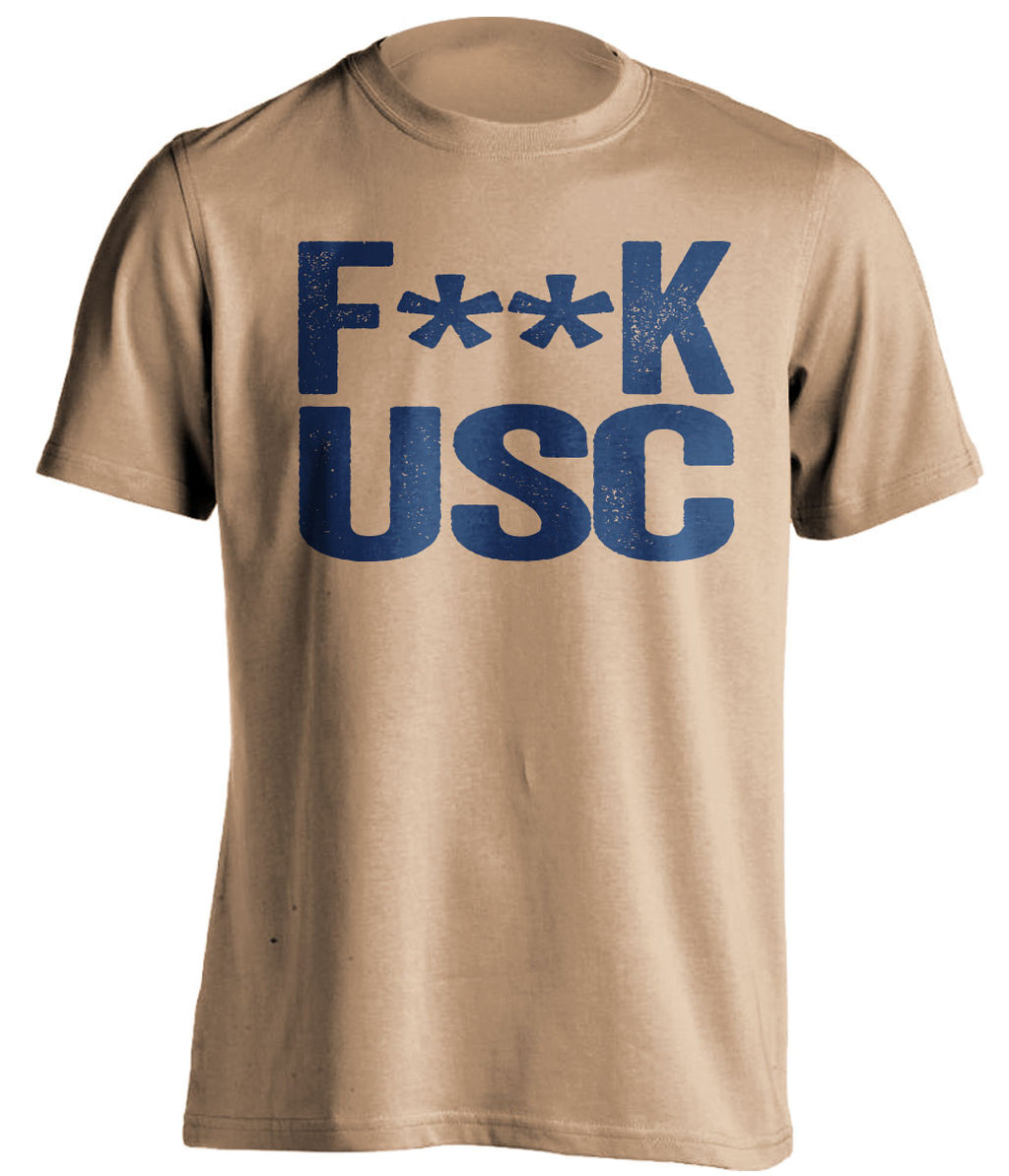 f**k usc notre dame irish gold tshirt