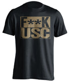 f**k usc notre dame irish black shirt