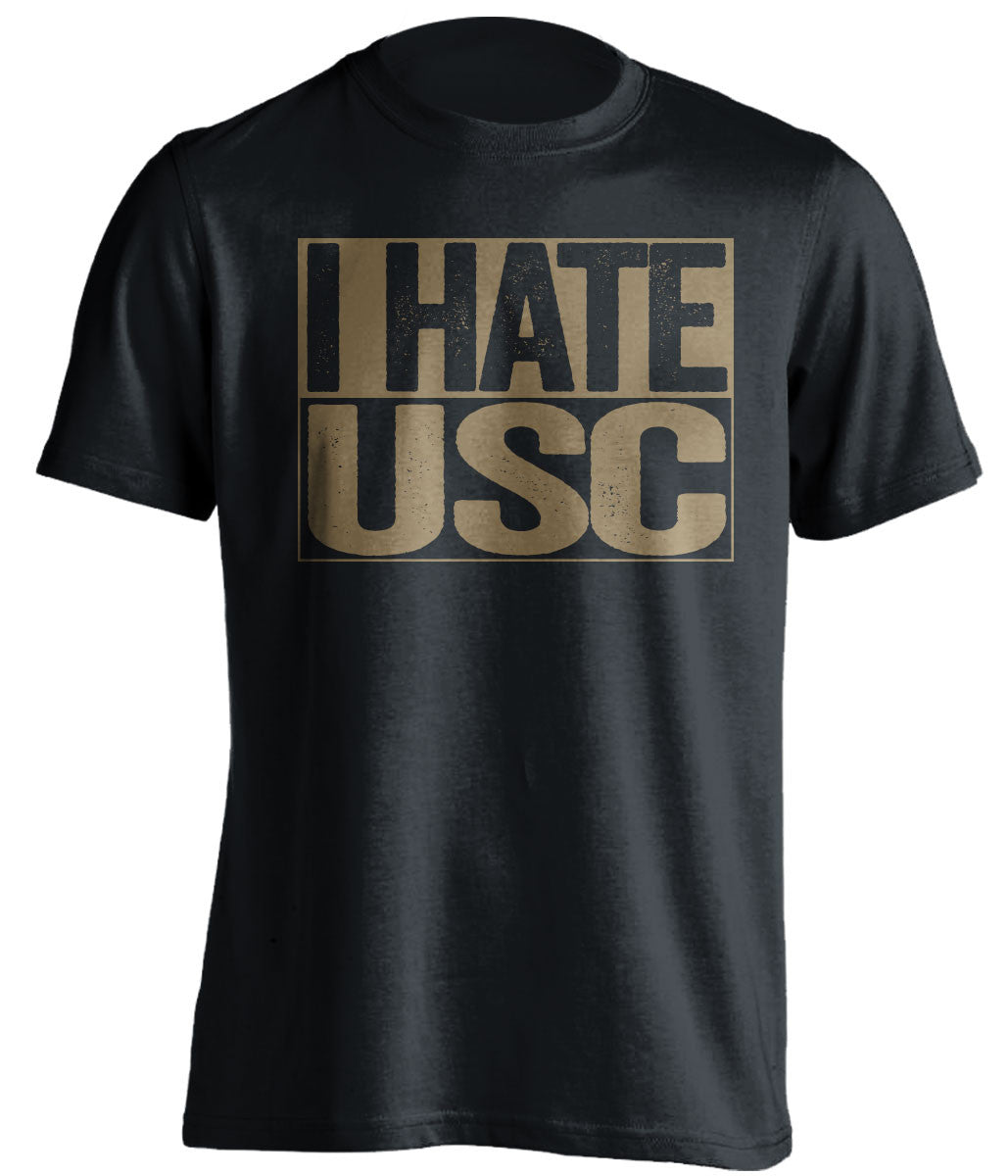 i hate usc notre dame fighting irish black shirt