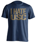 i hate usc notre dame fighting irish blue tshirt