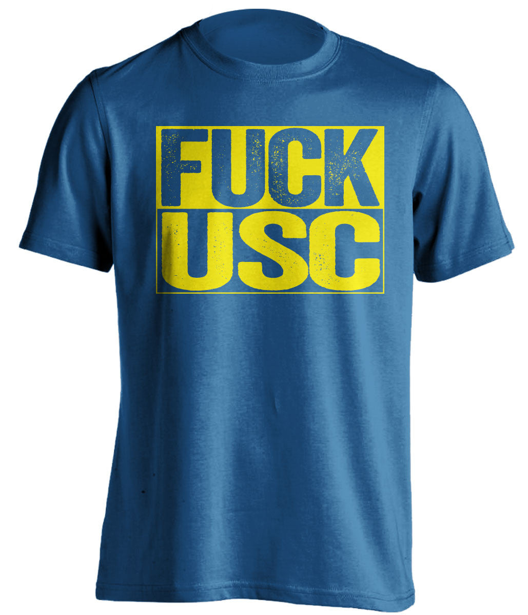 fuck usc ucla bruins blue shirt