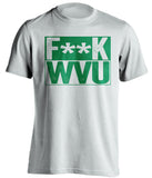 f**k wvu marshall thundering herd white shirt