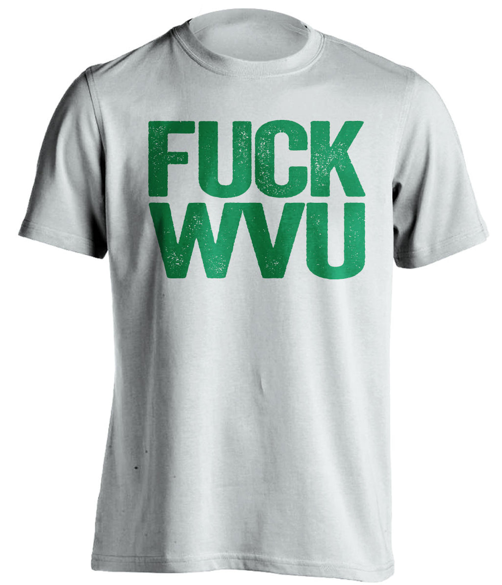 fuck wvu marshall thundering herd white tshirt