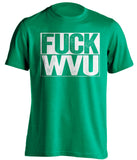 fuck wvu marshall thundering herd green shirt