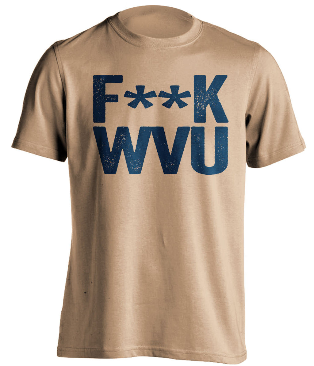 f**k wvu pitt panthers gold tshirt