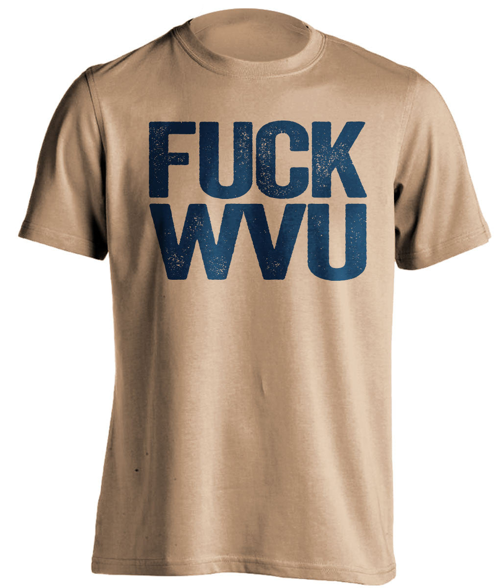 fuck wvu pitt panthers gold tshirt