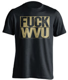 fuck wvu pitt panthers black shirt