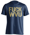 fuck wvu pitt panthers blue tshirt