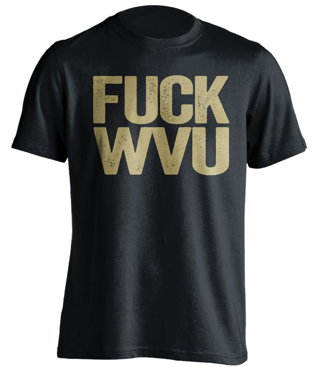 fuck wvu pitt panthers black tshirt