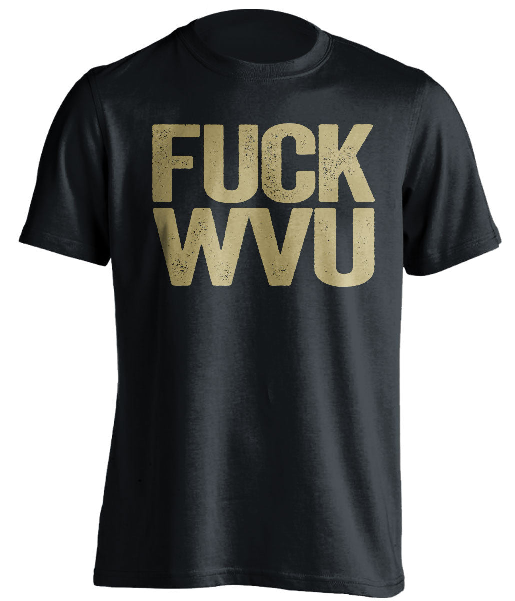 fuck wvu pitt panthers black tshirt