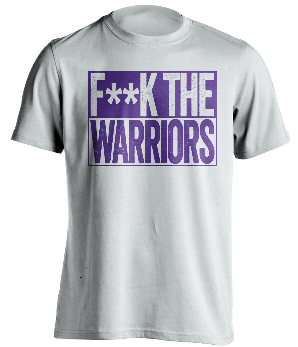 F**K THE WARRIORS Los Angeles Lakers white TShirt