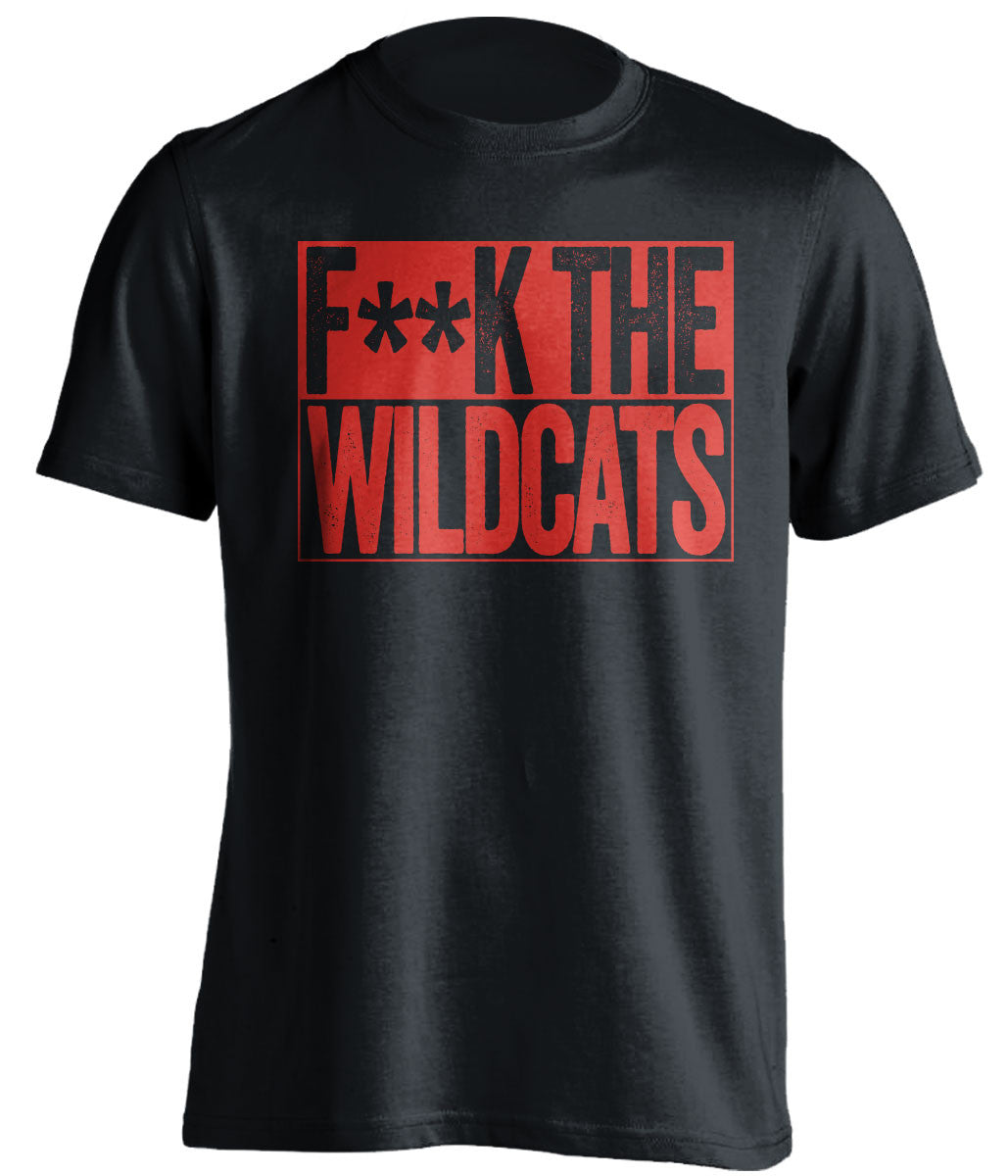 F**K THE WILDCATS Louisville Cardinals Fan black TShirt