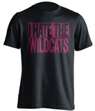i hate the wildcats arizona state sun devils black shirt