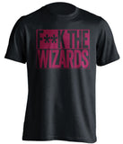 f**k the wizards cleveland cavaliers black shirt
