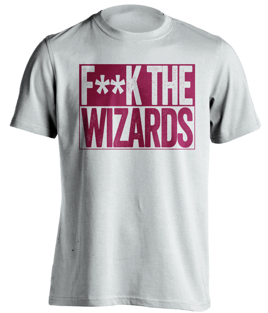f**k the wizards cleveland cavaliers white shirt
