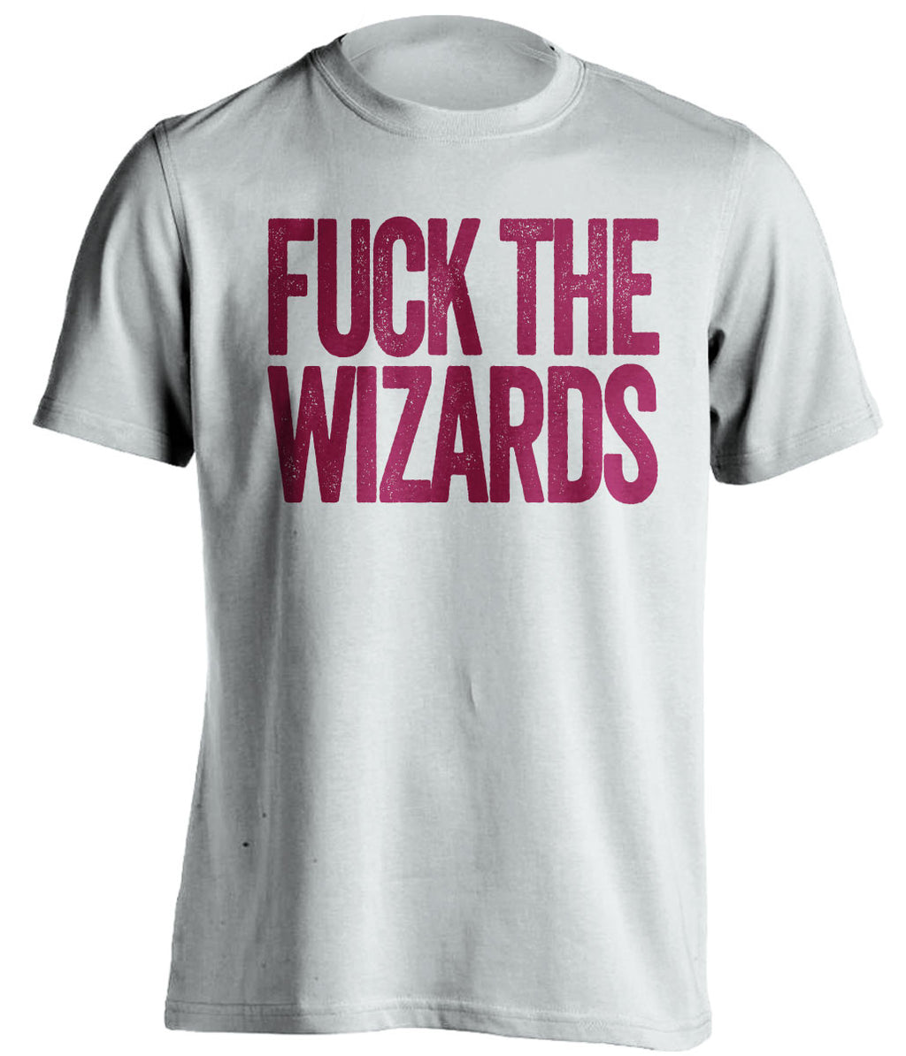 fuck the wizards cleveland cavaliers white tshirt