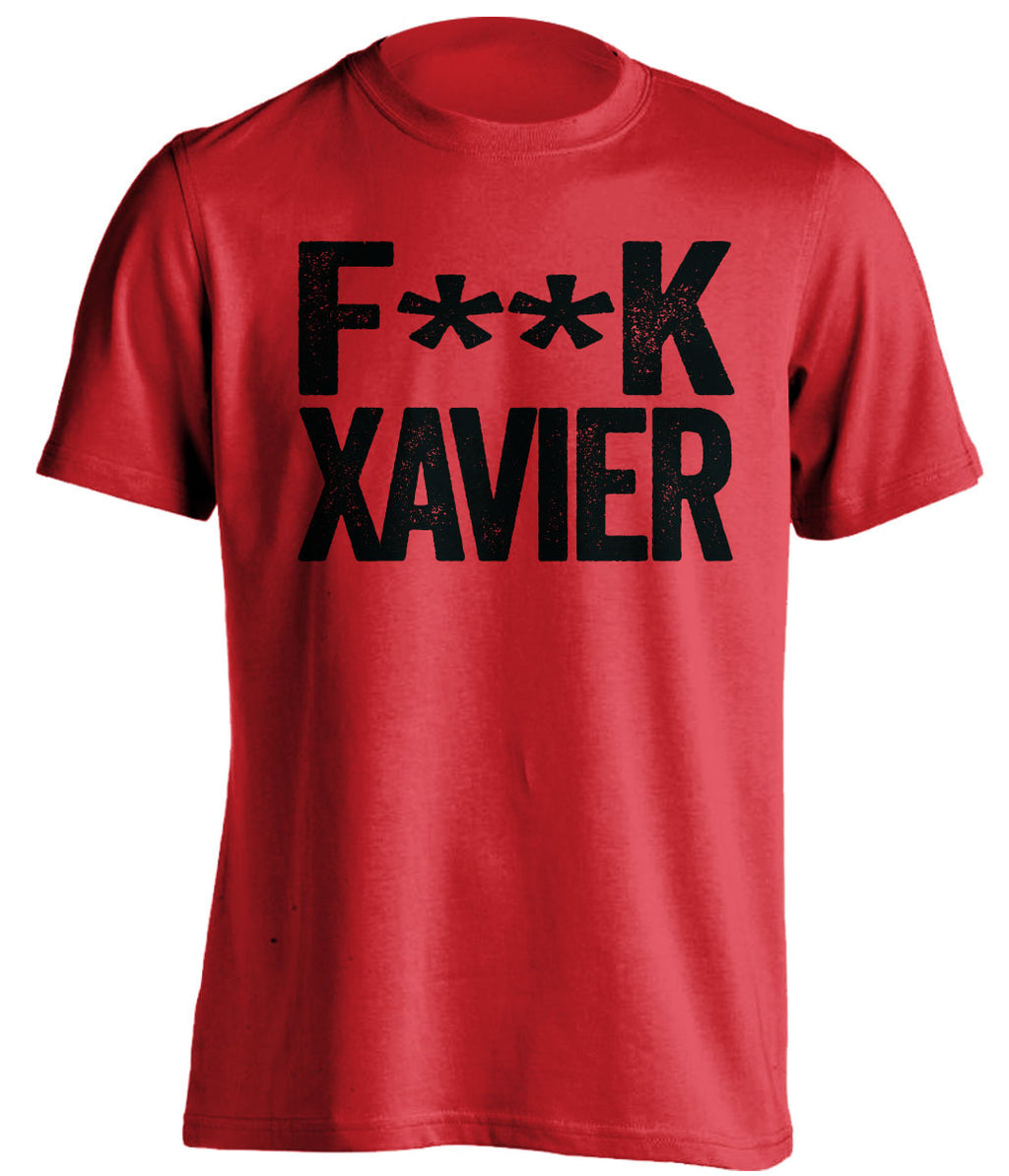 f**k xavier cincinatti bearcats red tshirt