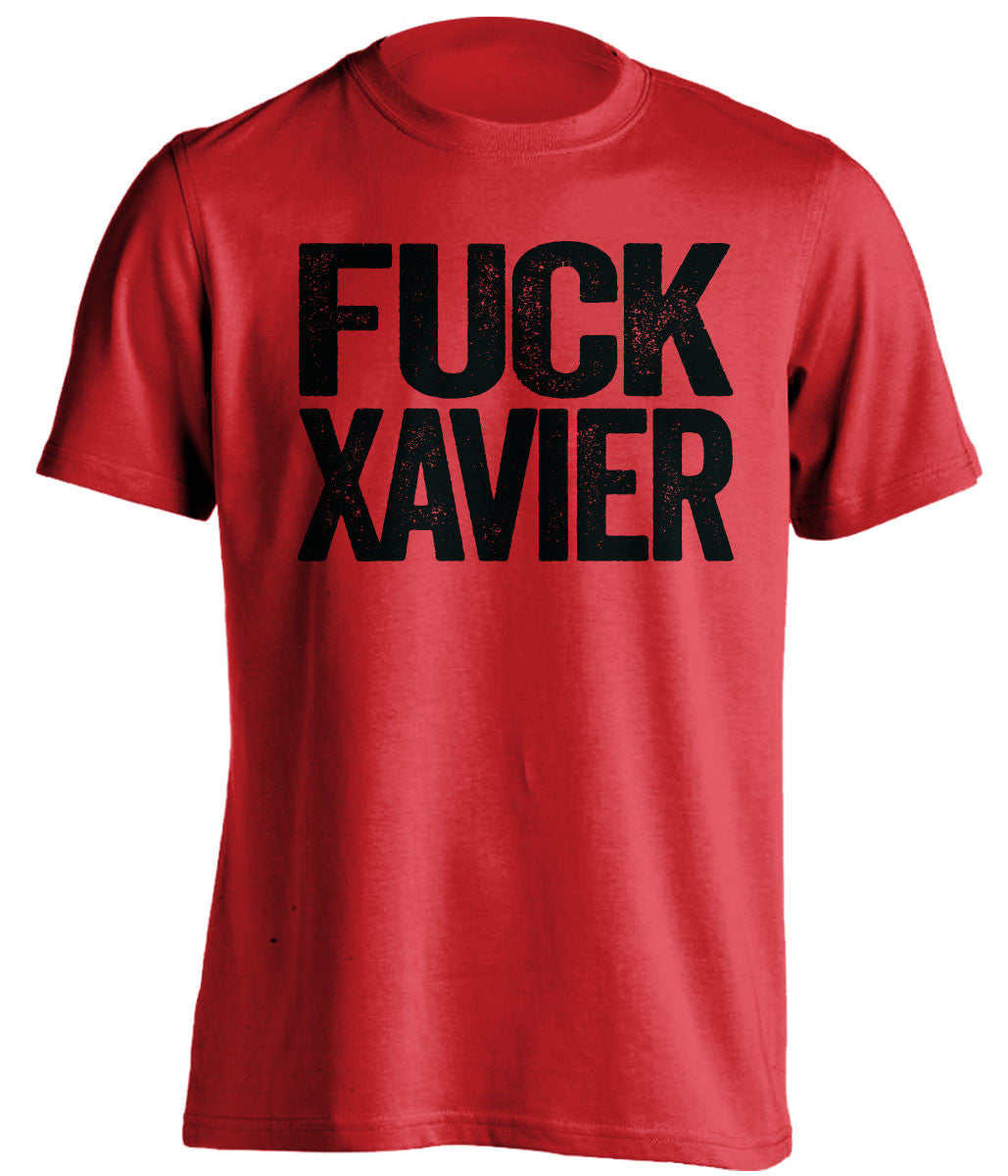 fuck xavier cincinatti bearcats red tshirt