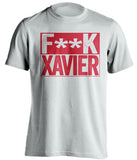 f**k xavier cincinatti bearcats white shirt