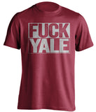 fuck yale harvard crimson red shirt