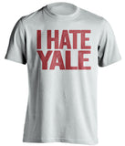 I Hate Yale Stanford Crimson white Shirt