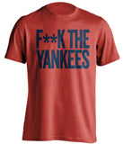 f**k the yankees red sox red tshirt