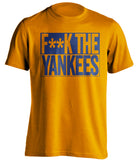 f**k the yankees new york mets orange shirt